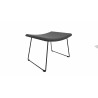 Repose-pieds en tissu pieds noirs Mokky