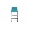 Tabouret en tissu pieds noir Mokky