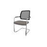 Chaise de réunion empilable pieds luge Shade