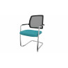 Chaise de réunion empilable pieds luge Shade