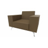 Fauteuil moderne en cuir Julietta
