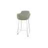 Tabouret en polypropylène pieds chromés Wendy