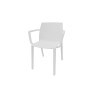 Chaise d'accueil empilable monocoque en polypropylène Likie