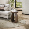 Table basse style nature H 56 cm en acacia massif marron Haron