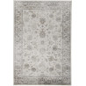 Tapis vintage en viscose effet soie rayé poils ras Jivan
