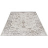 Tapis vintage en viscose effet soie rayé poils ras Jivan