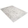 Tapis vintage en viscose effet soie rayé poils ras Jivan