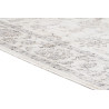 Tapis vintage en viscose effet soie rayé poils ras Jivan