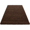 Tapis uni shaggy rectangle Aimee