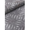 Tapis ethnique gris rectangle en coton Selena