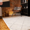 Tapis ethnique crème laine et polyester berbère Titouan