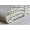 Tapis rectangle avec franges gris design graphique Pietro