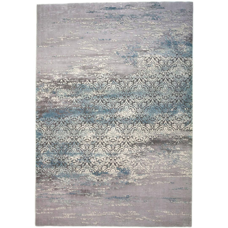 Tapis vintage rayé en polyester Panja