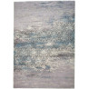 Tapis vintage rayé en polyester Panja