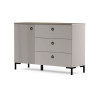Commode moderne 120 cm gris cachemire Lucenza