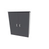 Armoire de bureau portes battantes H 120 cm Opaline