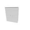 Armoire de bureau portes battantes H 120 cm Opaline