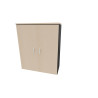 Armoire de bureau portes battantes H 120 cm Opaline