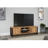Meuble TV contemporain 166 cm chêne mango Enabelle