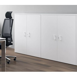 Armoire de bureau portes battantes H 120 cm Opaline