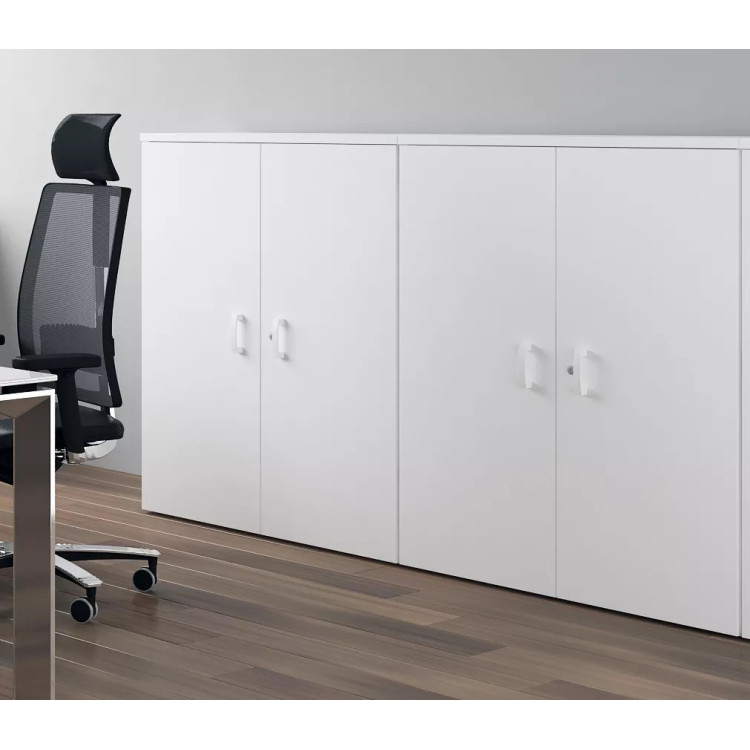 Armoire de bureau portes battantes H 120 cm Opaline