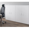 Armoire de bureau portes battantes H 120 cm Opaline