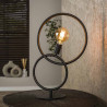 Lampe à poser moderne en métal noir arctique Lolie