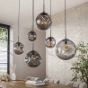 Suspension moderne 6 lampes en verre Stelline