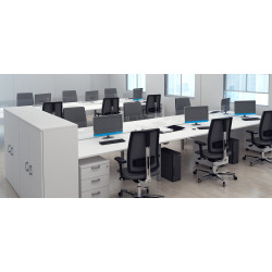 Caisson de bureau mobile 3 tiroirs Opaline