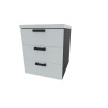 Caisson de bureau mobile 3 tiroirs Opaline