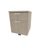 Caisson de bureau mobile 2 tiroirs monochrome Opaline