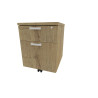 Caisson de bureau mobile 2 tiroirs monochrome Opaline