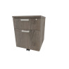 Caisson de bureau mobile 2 tiroirs monochrome Opaline