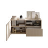 Meuble TV moderne 121 cm coloris cachemire Janeiro
