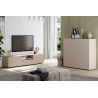 Meuble TV moderne 184 cm coloris cachemire Janeiro