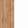 Ilot de cuisine moderne 125 cm blanc brillant/chêne wotan Solena