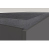 Meuble pour frigo encastrable 90 cm anthracite mat/béton Solena