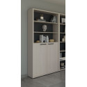 Armoire combin&eacute;e de bureau contemporaine ch&ecirc;ne clair Lexos