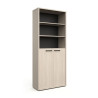 Armoire combinée de bureau contemporaine chêne clair Lexos