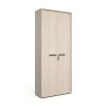Armoire haute de bureau contemporaine chêne clair Lexos