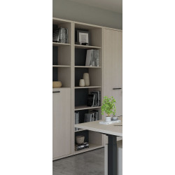 Etagère de bureau H 216 cm contemporaine chêne clair Lexos