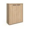 Armoire basse de bureau contemporaine chêne sable Lexos