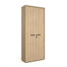 Armoire haute de bureau contemporaine chêne sable Lexos