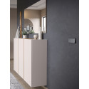 Meuble &agrave; chaussures suspendus H 103 cm cachemire/ch&ecirc;ne Lydia