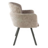 Fauteuil pivotant moderne en tissu Ambrose (lot de 2)