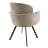 Fauteuil pivotant moderne en tissu Ambrose (lot de 2)