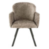 Fauteuil pivotant moderne en tissu Ambrose (lot de 2)