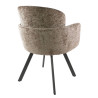 Fauteuil pivotant moderne en tissu Ambrose (lot de 2)