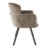 Fauteuil pivotant moderne en tissu Ambrose (lot de 2)