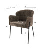 Lot de 2 fauteuils modernes en tissu Mayanne